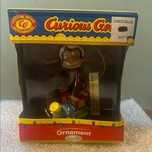 Curious George Ornament - Brass Key